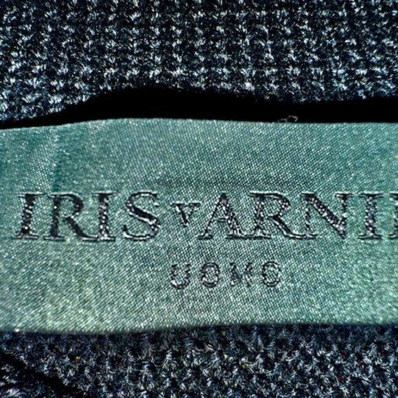 Iris Von Arnim UOMO Authentic Black Polo 100% Linen Mens Size Medium - Picture 5 of 12